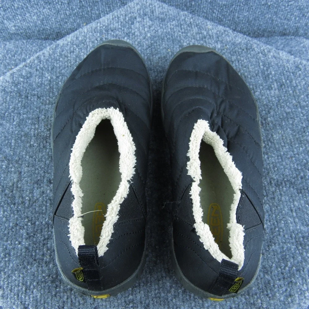 KEEN‎ Youth Girls Shearling Style Shoes Black Fabric Slip On Size 5 Medium